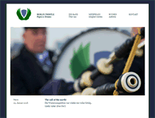 Tablet Screenshot of berlin-pipeband.de